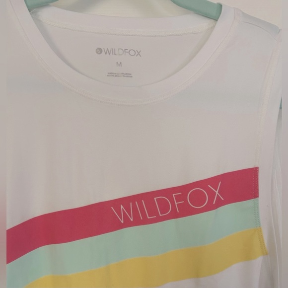 Wildfox | Sunny Muscle Tank | White Rainbow | Medium - Picture 5 of 7
